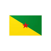 Autocollant drapeau guyane rectangle pvc résistant