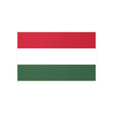 Autocollant drapeau hongrie rectangle pvc résistant