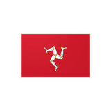 Autocollant drapeau île de man rectangle pvc résistant