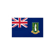 Autocollant drapeau îles vierges britanniques rectangle pvc