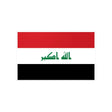 Autocollant drapeau irak rectangle pvc résistant décoratif