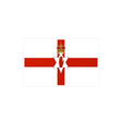 Autocollant drapeau irlande du nord rectangle pvc résistant