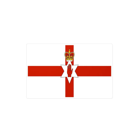 Autocollant drapeau irlande du nord rectangle pvc résistant