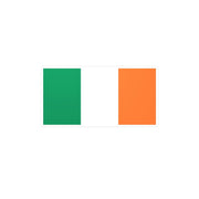 Autocollant drapeau irlande pvc rectangle facile à poser