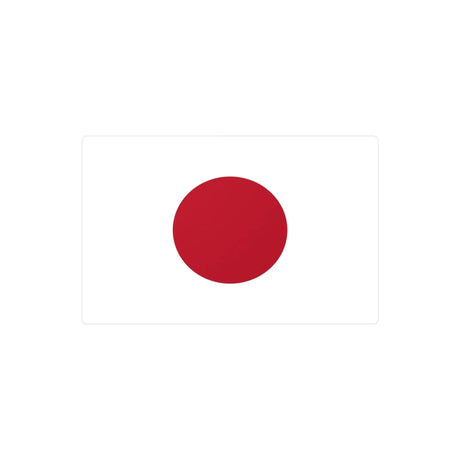 Autocollant drapeau japon forme rectangle en pvc résistant