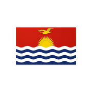 Autocollant drapeau kiribati rectangle pvc résistant