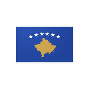 Autocollant drapeau kosovo rectangle pvc résistant