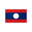 Autocollant drapeau laos rectangle pvc résistant décoratif
