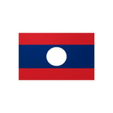 Autocollant drapeau laos rectangle pvc résistant décoratif