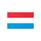 Autocollant drapeau luxembourg rectangle pvc résistant