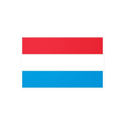Autocollant drapeau luxembourg rectangle pvc résistant