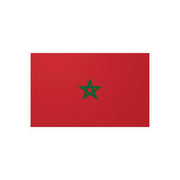 Autocollant drapeau maroc rectangulaire pvc résistant
