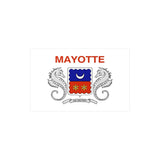 Autocollant drapeau mayotte rectangle pvc résistant