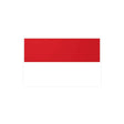 Autocollant drapeau monaco rectangle pvc résistant