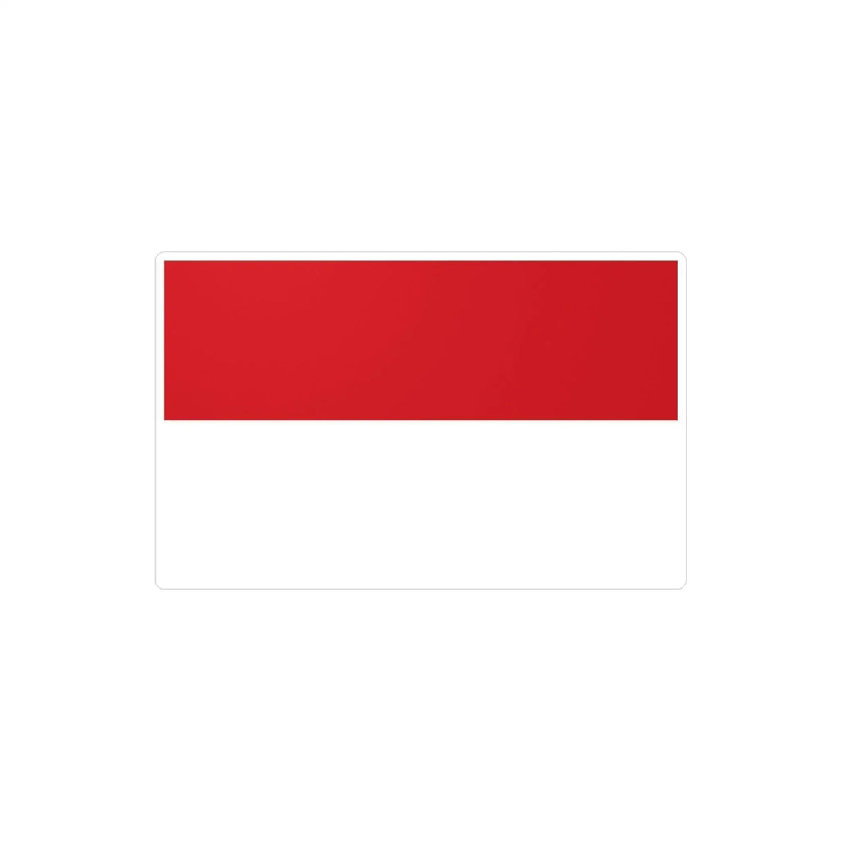 Autocollant drapeau monaco rectangle pvc résistant