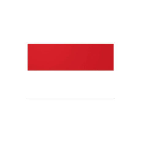 Autocollant drapeau monaco rectangle pvc résistant