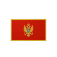 Autocollant drapeau monténégro rectangle pvc résistant