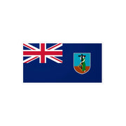 Autocollant drapeau montserrat pvc forme rectangle résistant