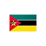 Autocollant drapeau mozambique en plusieurs tailles - pixelforma