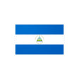 Autocollant drapeau nicaragua rectangle pvc résistant