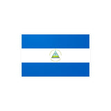 Autocollant drapeau nicaragua rectangle pvc résistant
