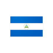 Autocollant drapeau nicaragua rectangle pvc résistant