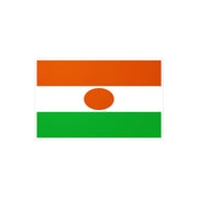 Autocollant drapeau niger rectangle en pvc résistant