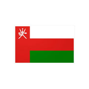 Autocollant drapeau oman rectangle pvc résistant décoratif