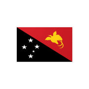 Autocollant drapeau papouasie-nouvelle-guinée pvc rectangle