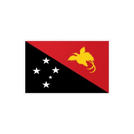 Autocollant drapeau papouasie-nouvelle-guinée pvc rectangle