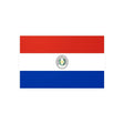 Autocollant drapeau paraguay rectangle pvc résistant