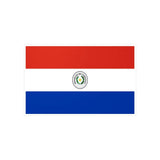 Autocollant drapeau paraguay rectangle pvc résistant