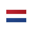 Autocollant drapeau pays-bas rectangle pvc résistant
