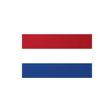 Autocollant drapeau pays-bas rectangle pvc résistant