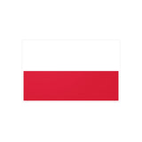 Autocollant drapeau pologne rectangle en pvc résistant