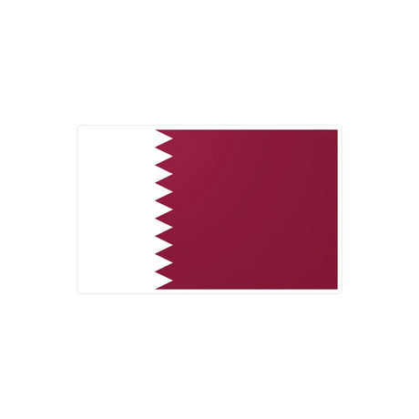 Autocollant drapeau qatar forme rectangle pvc résistant