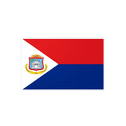 Autocollant drapeau saint-martin pvc forme rectangle résistant
