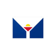 Autocollant drapeau saint-martin rectangle pvc résistant