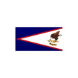 Autocollant drapeau samoa américaines rectangle pvc résistant