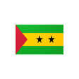 Autocollant drapeau sao tomé-et-principe rectangulaire pvc