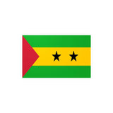Autocollant drapeau sao tomé-et-principe rectangulaire pvc