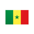 Autocollant drapeau sénégal forme rectangle pvc résistant