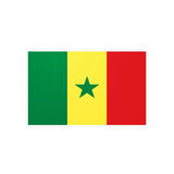 Autocollant drapeau sénégal forme rectangle pvc résistant