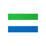 Autocollant drapeau sierra leone rectangle pvc résistant
