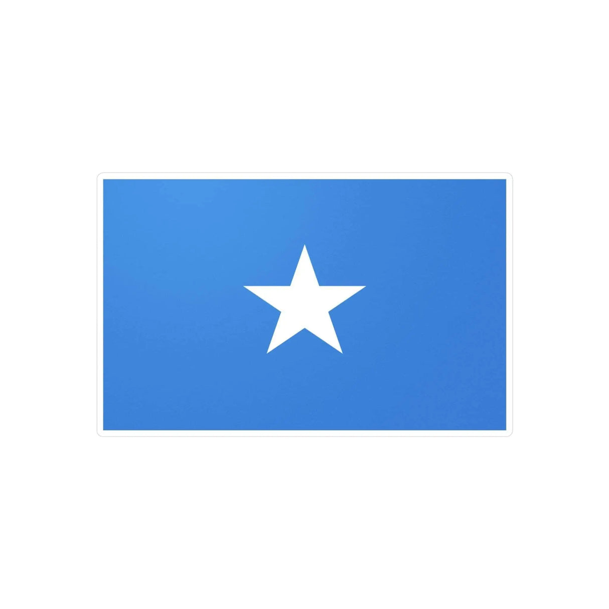 Autocollant drapeau somalie forme rectangle pvc résistant