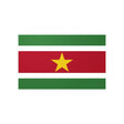 Autocollant drapeau suriname rectangle pvc résistant