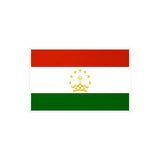 Autocollant drapeau tadjikistan rectangle pvc résistant