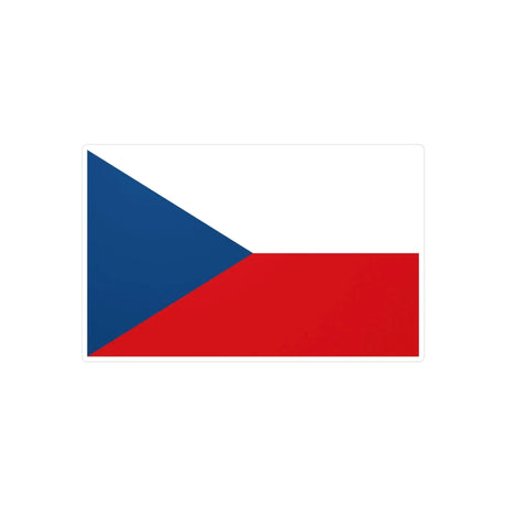 Autocollant drapeau tchéquie pvc rectangulaire résistant