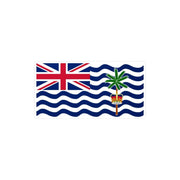 Autocollant drapeau territoire britannique océan indien rectangle