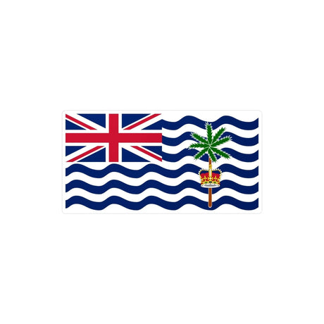 Autocollant drapeau territoire britannique océan indien rectangle